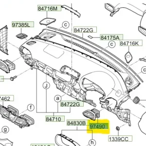 Kratka nawiewu Hyundai I30 - wyprzedaż Łatwy zwrot