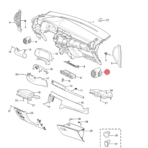 Kratka nawiewu prawa mg zs I clasic Super okazja