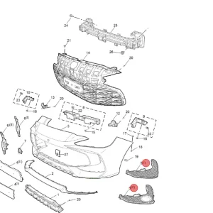 Kratka atrapa światła przeciwmgielnego lewa MG3 2024 Sprawdź teraz