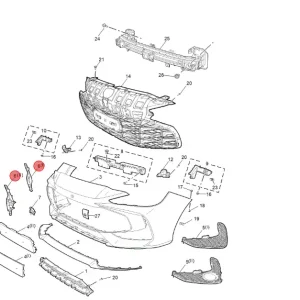 Kratka atrapa światła przeciwmgielnego prawa MG3 2024 Tylko dziś
