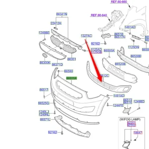 Kratka dolna zderzaka przedniego 2009 2011 Ograniczona ilość