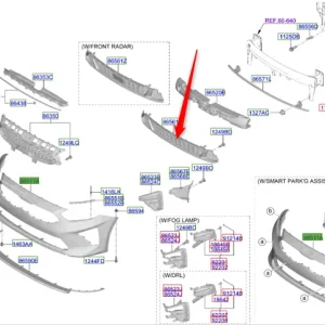 Oferta czasowa Kratka dolna zderzaka przedniego 2018 2020
