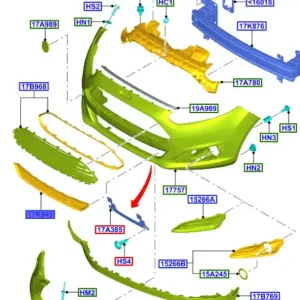Kratka dolna zderzaka przedniego fiesta 20132019 Oferta czasowa
