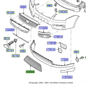 Wysoka jakość Kratka dolna zderzaka przedniego focus MK2 FORD - wyprzedaż