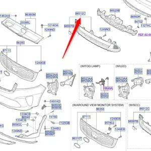 Ostatnia szansa Kratka dolna zderzaka przedniego Kia Sorento 17-20