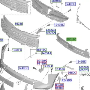 Kratka dolna zderzaka przedniego Kia Sportage 2025 Do wyczerpania zapasów