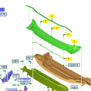 Kratka górna podszybia Ford Smax Galaxy 2015 Oferta limitowana
