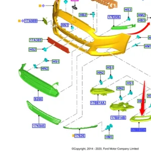 Kratka halogenu przednia prawa FORD Szybka dostawa