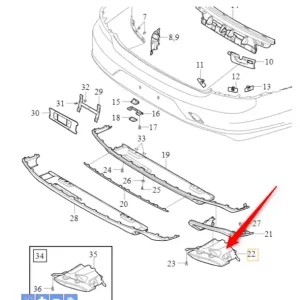 Oferta Końcówka lewa wydechu S90L