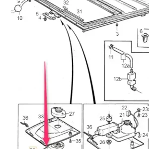 Szybka wysyłka Korbka ręcznego otwierania dachu Volvo