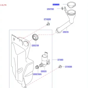 Korek wlewu zbiornika spryskiwacza nissan qashqai J11 - wyprzedaż Nowy