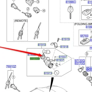 Dodaj do koszyka Kostka stacyjki 06 KIA