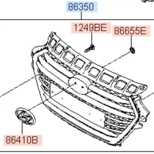 Kratka zderzaka przód Hyundai Nie przegap