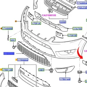 Wyprzedaż Kratka zderzaka przód MK4 FORD
