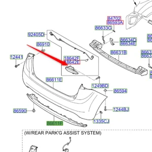 Do wyczerpania zapasów Lampa przeciwmgielna tylna 2009 2011