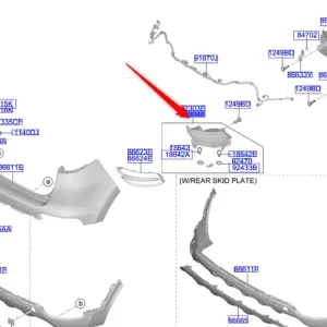 Lampa przeciwmgielna tylna prawa 2018 2022 KIA Popularny