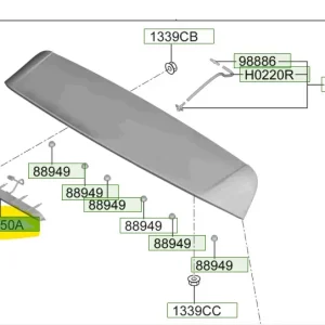 Lampa środkowa stopu Hyundai I20 Ekspresowa dostawa