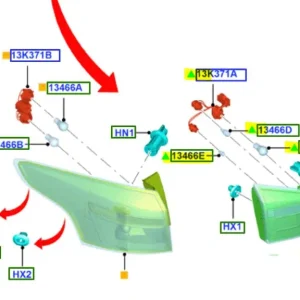 Lampa tylna lewa focus MK3 FORD Rabat