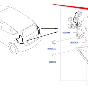 Niska cena Lampa tylna lewa NISSAN