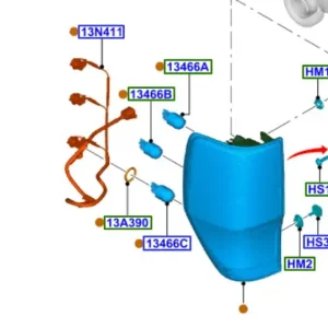 Lampa tylna lewa ranger tke 2011FORD - wyprzedaż Dostępne od ręki