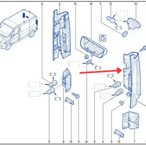 Oferta czasowa Lampa tylna lewa RENAULT TRAFIC II OE