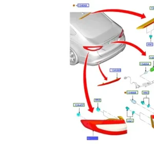 Do wyczerpania zapasów Lampa tylna prawa FORD