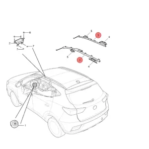 Kurtyna powietrzna lewa mg zs I Rabat