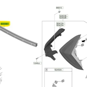 Ostatnie sztuki Lampa centralna tylna Hyundai I20 / Bayon - wyprzedaż