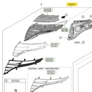 Lampa led prawa strona Hyundai Tucson (2022) Wyprzedaż