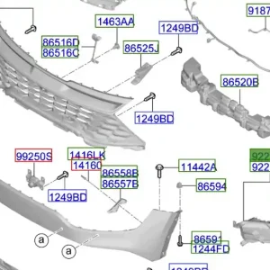 Sprawdź teraz Lampa przeciwmgielna lewy przód Kia Sportage Hybrid 21-25