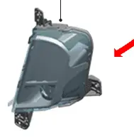 Rabat Lampa przeciwmgielna przednia prawa edge 2015FORD