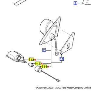 Okazja Lampka lusterka prawego zewnętrznego mondeo MK3