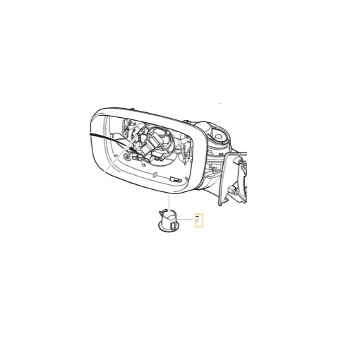 Lampka lusterka Volvo Ekspresowa dostawa