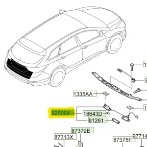 Rabat Lampka oświetlenia tablicy rejestracyjnej Hyundai I40 - wyprzedaż
