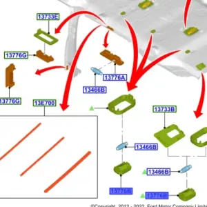 Lampka podsufitki Ford Transit Custom 2012 - wyprzedaż Ostatnia szansa
