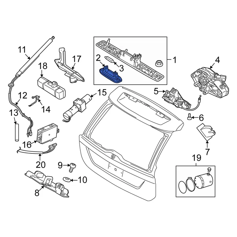 Lampka tablicy rejestracyjnej Premium