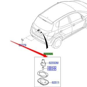 Lampka tablicy rejestracyjnej venga KIA Do wyczerpania zapasów