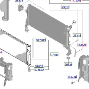 Lewa kierownica powietrza Kia ProCeed 20-25 Oferta limitowana