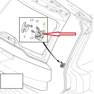 Szybka dostawa Lewy odbojnik pokrywy bagażnika