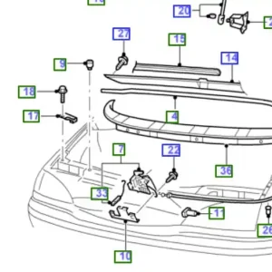 Wyprzedaż Linka otwierania pokrywy bagażnika galaxy 2000 2006 FORD