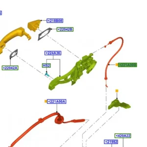 Promocja Linka zamka drzwi przednich Ford Transit Custom 2012 - wyprzedaż
