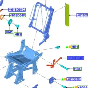 Linka zwalniająca oparcie fotela transit custom 2012 Nowy