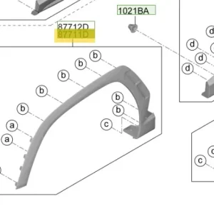 Promocja Listwa błotnika przedniego lewa Hyundai Tucson (2024)