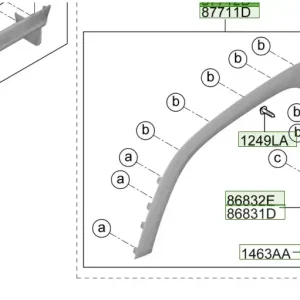 Kup teraz Listwa błotnika przedniego prawa Hyundai Tucson