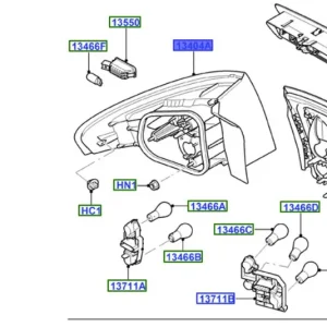 Do wyczerpania zapasów Lampa tylna prawa mondeo MK4 FORD - wyprzedaż