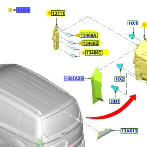 Lampa tylna prawa transit courier 2014FORD Zamów teraz