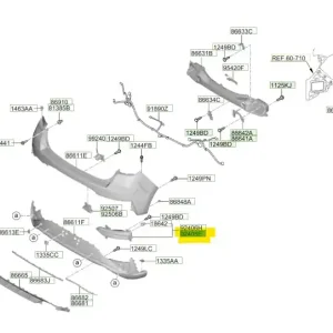 Dostępne od ręki Lampa tylna przeciwmgielna Hyundai I30 - wyprzedaż