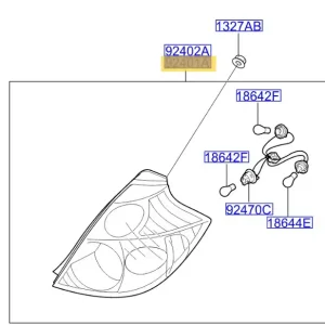 Kup teraz Lampa zespolona tylna KIA CEED (2006-2009) - wyprzedaż