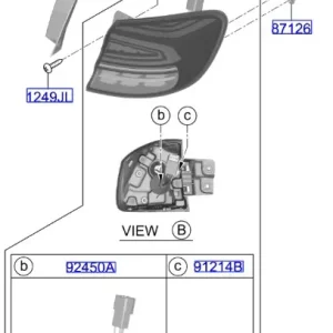 Lampa zespolona zewnętrzna tylna lewa KIA CEED / XCEED Hybrid (2019-2024) - wyprzedaż Zamów dziś