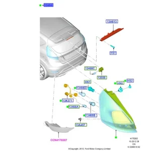 Wyjątkowa oferta Lampa zewnętrzna tylna lewa 20132019
